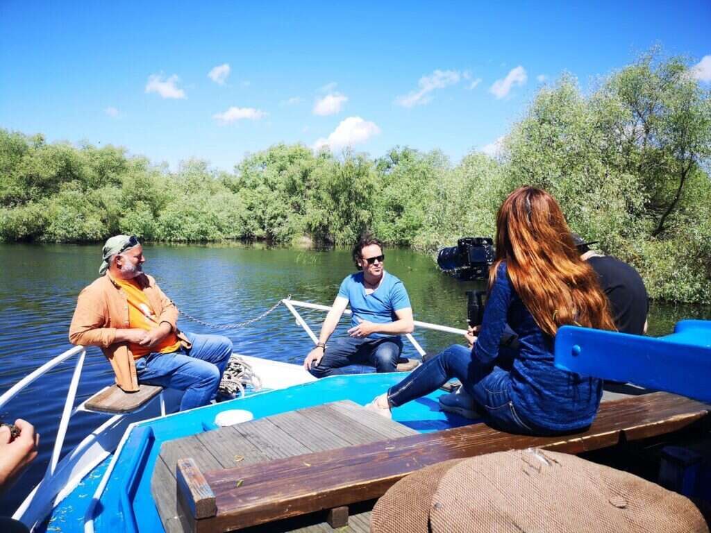 Mihai Baciu guiding in the Danube Delta
