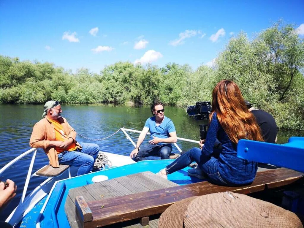 Mihai Baciu guiding in the Danube Delta
